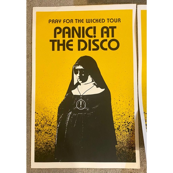 Panic At The Disco Official Tour Poster Silk Screen Print Art - Picture 1 of 7